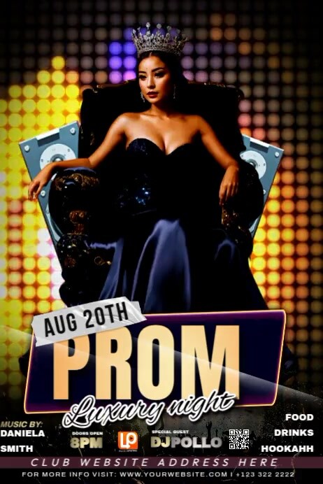 Copy of Prom Gold Night | PosterMyWall