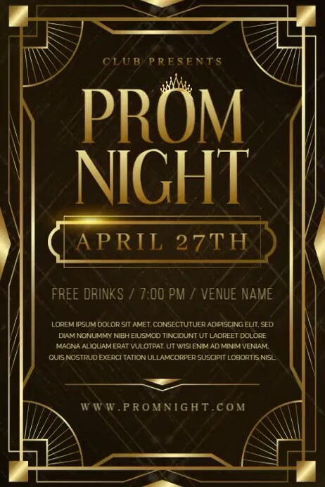 Prom Date Design Prom Invitation Template | PosterMyWall