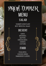 PROM MENU A2 template