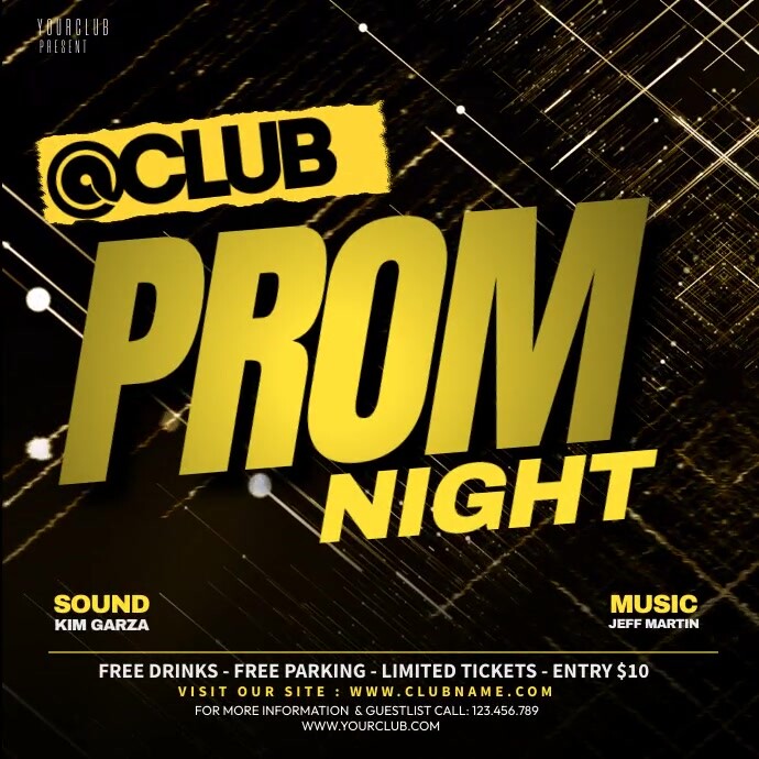 Plantilla de Prom Night Ads | PosterMyWall