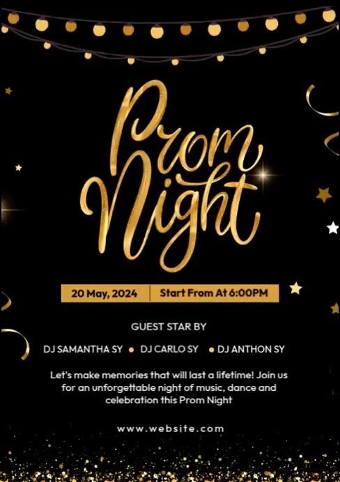 Plantilla de Prom Night Ads | PosterMyWall