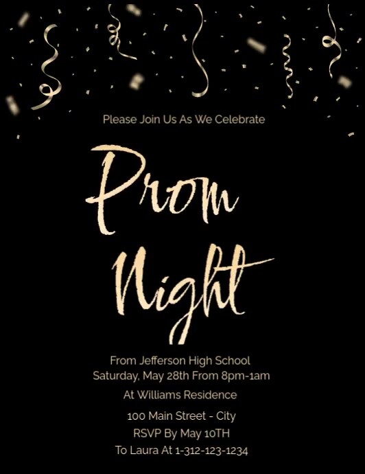 Prom Night Template | PosterMyWall