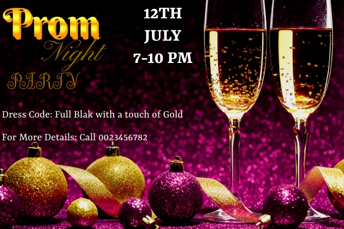 Prom Night Template | PosterMyWall