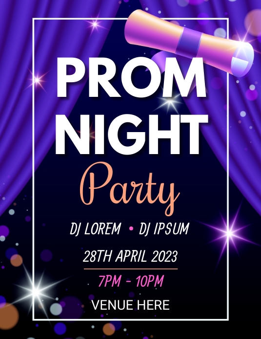PROM NIGHT Template | PosterMyWall
