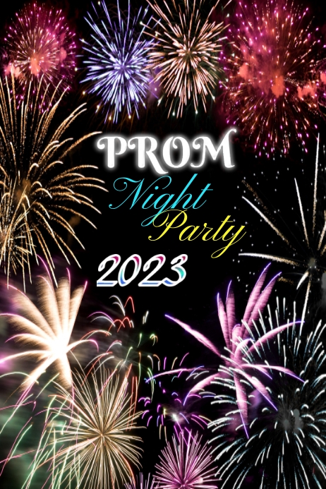 Template Program For Jhs Prom Night Prom Night Template | PosterMyWall