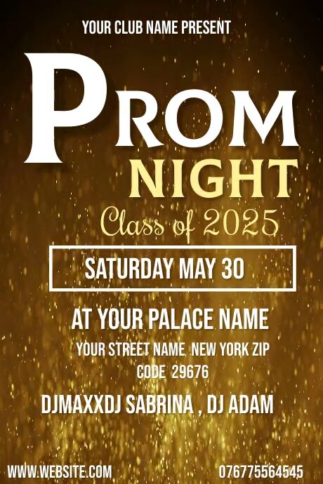 Prom Night Template | PosterMyWall