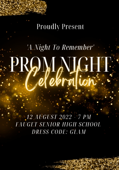 Prom Sheets PROM NIGHT Template | PosterMyWall