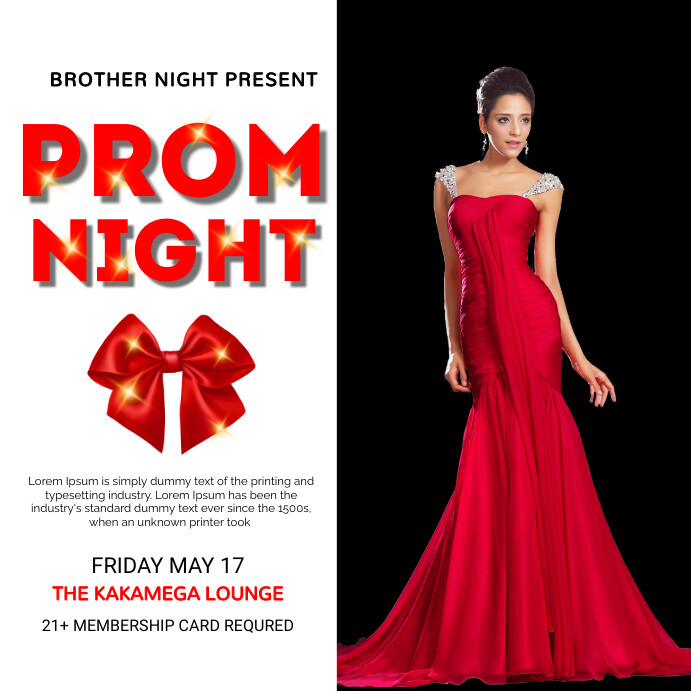 PROM NIGHT Template PosterMyWall