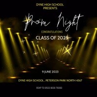 Prom Season Post Prom Night Instagram Poster Template | PosterMyWall