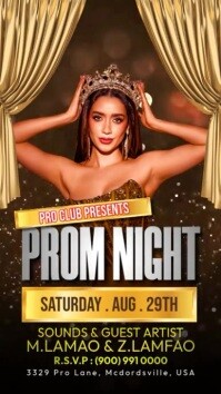 PROM NIGHT Historia de Instagram template