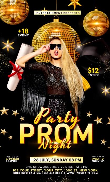 PROM NIGHT Template | PosterMyWall
