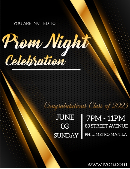 Prom Program Designs PROM NIGHT Template | PosterMyWall