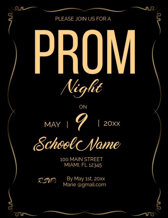 Prom Night Template | PosterMyWall