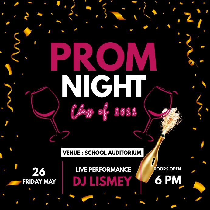 Prom Night Template | PosterMyWall