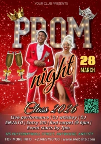 Prom night A4 template