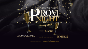Prom Night Facebook Twitter Post Twitter-opslag template