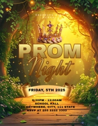 Prom Night Flyer (us Letter) template