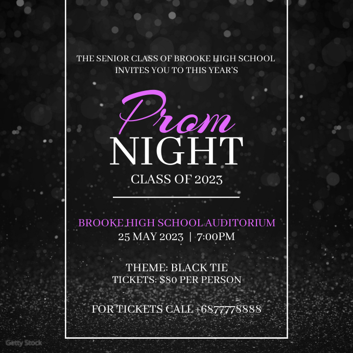Prom night flyer Template | PosterMyWall