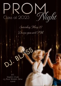 Prom night flyer A4 template
