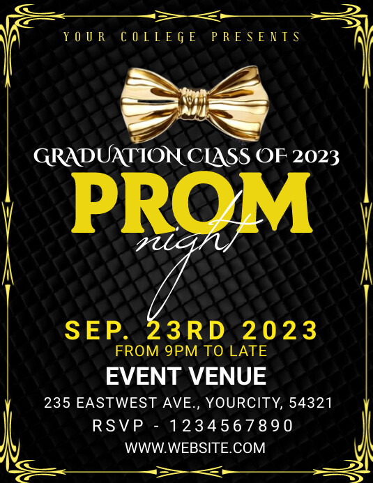 Prom Night Flyer template