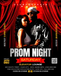 Prom Night Flyer Instagram Portrait template