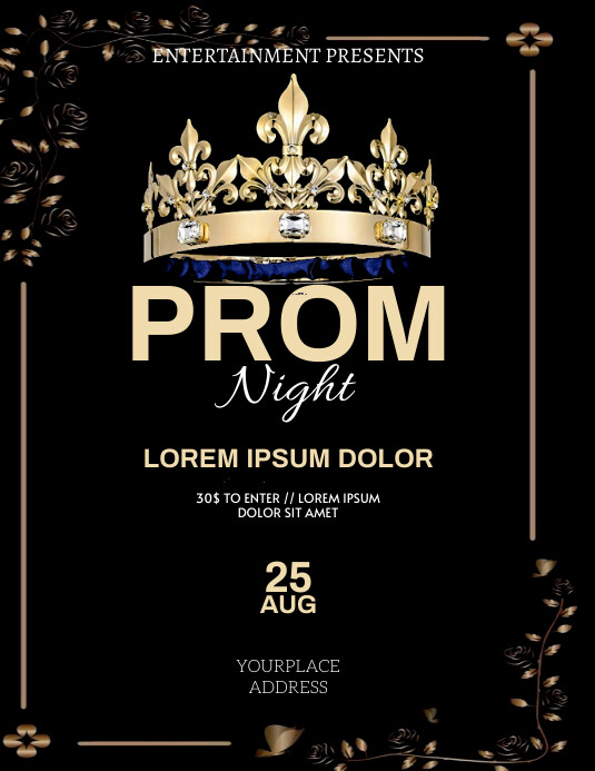 Copy of prom night flyer template | PosterMyWall
