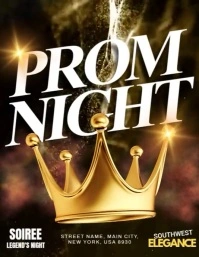 Prom Night Gold Folheto (US Letter) template