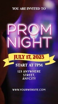 Prom Night Invitation Template | PosterMyWall