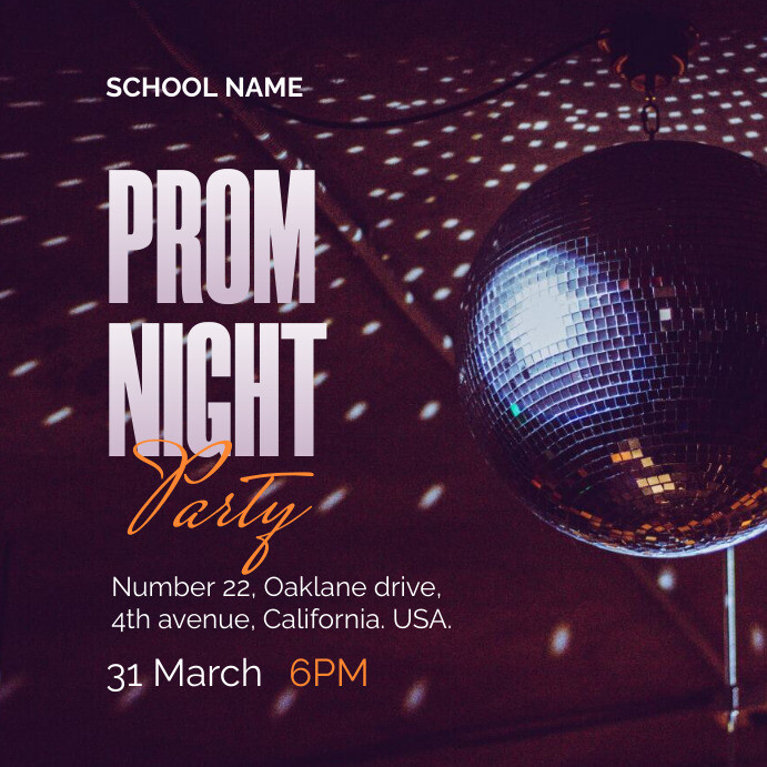 Prom Season Post Copy of Prom Night Instagram Post | PosterMyWall