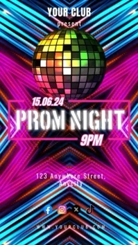 Prom Night Instagram Poster template