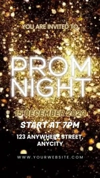 Prom Night Instagram Poster template