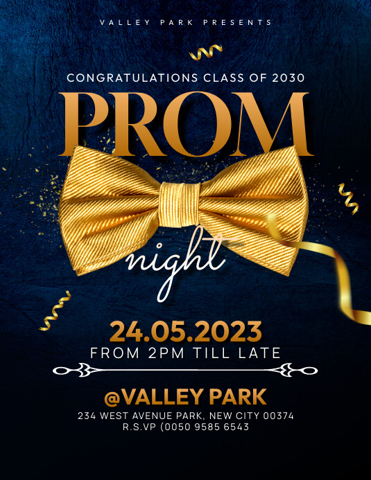 Prom night invitation card design Template | PosterMyWall