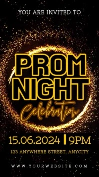 Prom Night Invitation Instagram Story template
