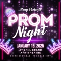 Prom Night Invitation Pos Instagram template