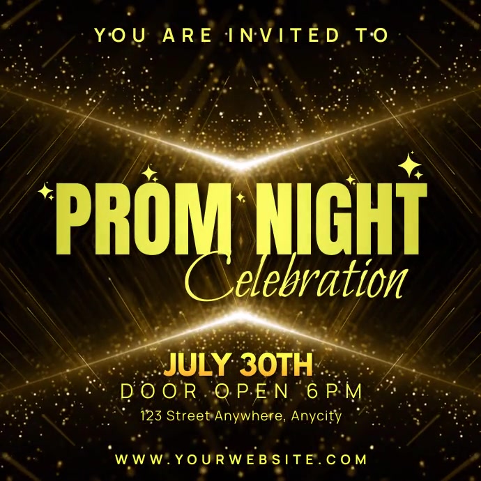Post Prom Invite Prom Night Invitation Template | PosterMyWall
