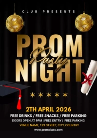 Prom Night Party A3 template