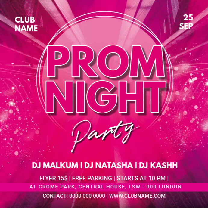 Prom Night Party Template | PosterMyWall