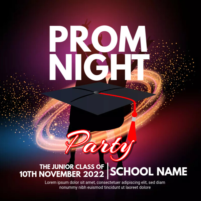 Prom Night Party Template | PosterMyWall
