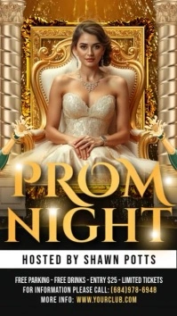 Prom Night Party Instagram Story template