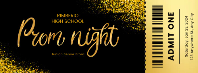 Copy of Prom Night Party Event Ticket | PosterMyWall