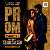 prom night party flyer Instagram na Post template