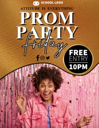 Prom night party poster flyer template | PosterMyWall