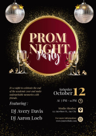 Black Prom Night Poster Template | PosterMyWall