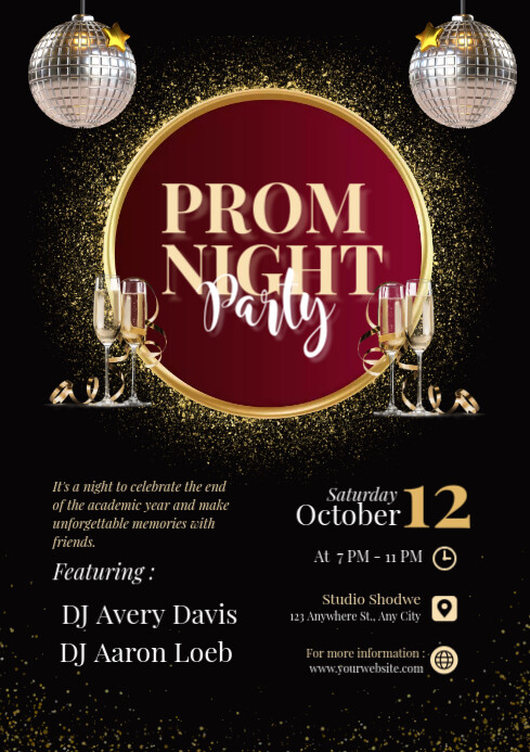 prom night party template | PosterMyWall
