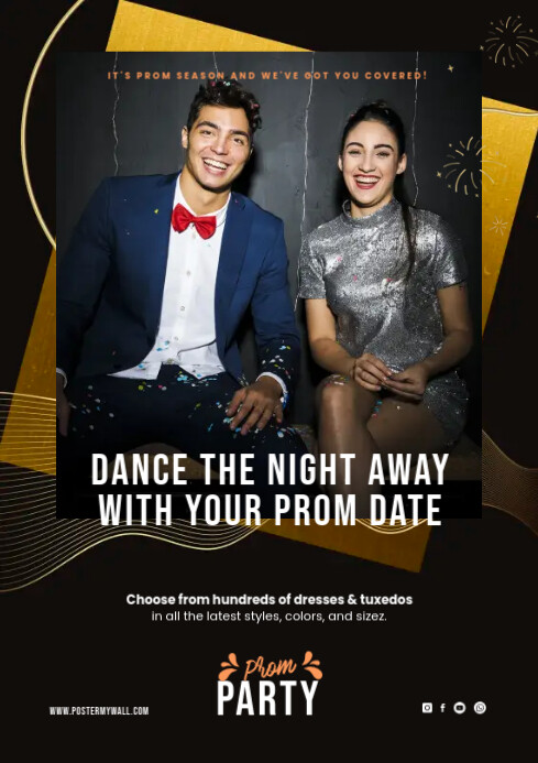 Prom Date Design prom night party template | PosterMyWall
