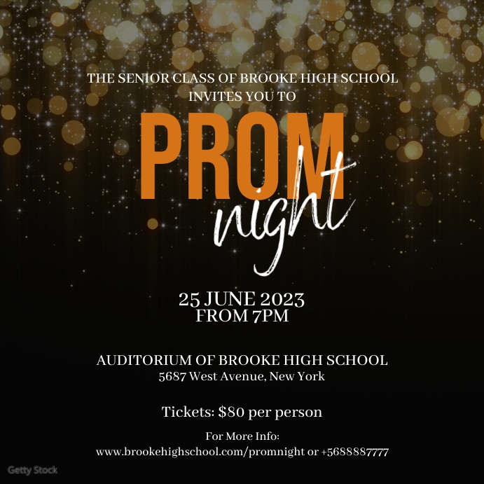 Prom night poster Template | PosterMyWall