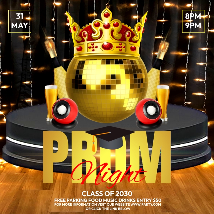 Prom night poster Template | PosterMyWall