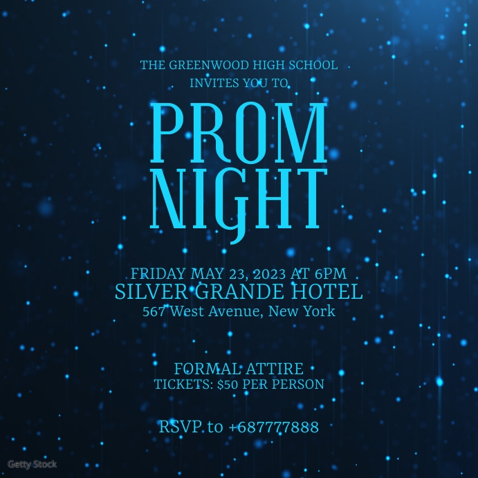 Prom night poster Template | PosterMyWall