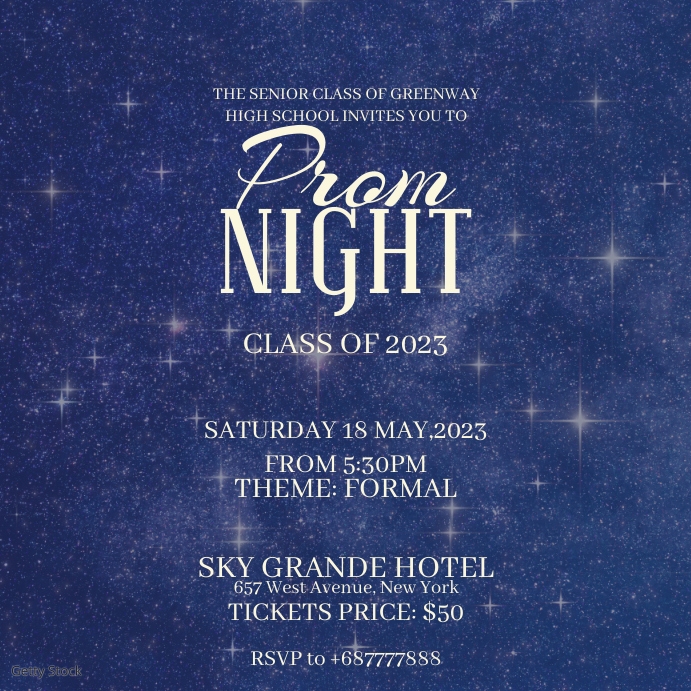 Prom night poster Template | PosterMyWall