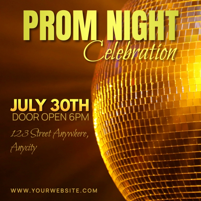 Prom Night Poster Template | PosterMyWall